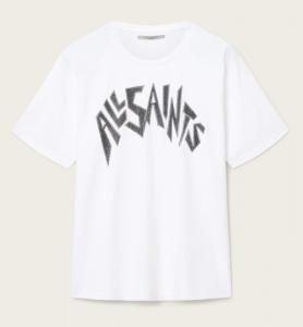 Футболка AllSaints Zinc Boyfriend, белый