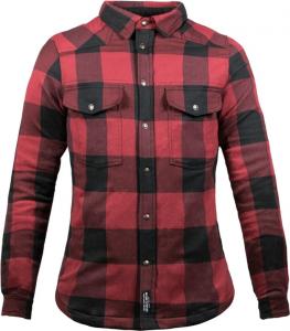 Рубашка John Doe Motoshirt XTM для женщин для мотоцикла, черно-красная