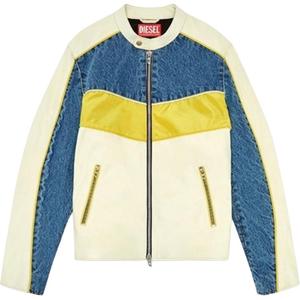 DIESEL Леопольд куртка с панелями, Ecru