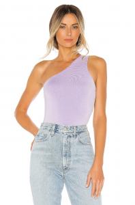 Боди superdown Devonne One Shoulder, лавандовый