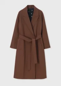 Женское длинное пальто из хлопкового габардина