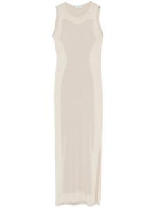 MRZ платье макси из ткани ламе, нейтральный