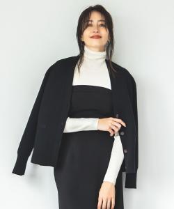 Мягкий вязаный кардиган с V-образным вырезом из смеси кашемира, пригодный для стирки.