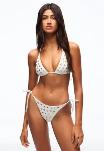 Трусики от бикини с заклепками Bershka, Beige