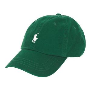 Хлопковая бейсболка женская зеленая Polo Ralph Lauren
