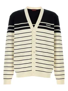 Кардиган в полоску Gucci, белый