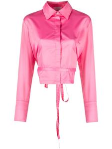 Patou укороченная рубашка с вырезами, розовый