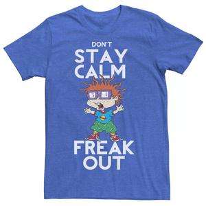 Мужская футболка Rugrats Chuckie Don't Stay Calm Freak Out с рисунком Nickelodeon