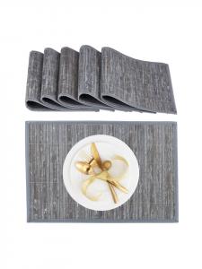 Relaxdays Набор из 6 салфеток под тарелки серого цвета - 45 x 30 см