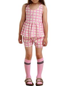 Комплект Bonnie Mob с топом и шортами в оборках The bonnie mob, розовый