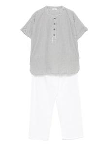 Комплект полосатых брюк Il Gufo, белый