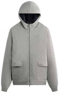 Толстовка Kith Brushed Selfridge на молнии, серый