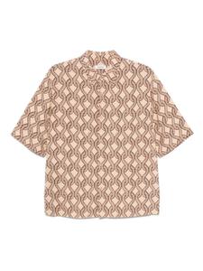 SANDRO рубашка с принтом, нейтральный
