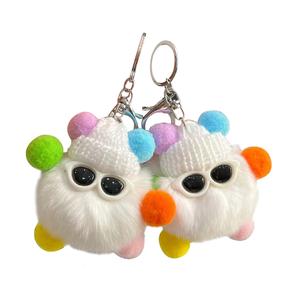 Рекс кроличий мех small coal, милые подвески для сумки плюшевые куклы подвеска Bowl