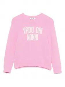 Свитер с круглым вырезом Mc2 Saint Barth Kids, розовый