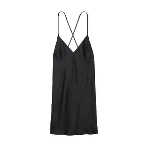 Комбинация Victoria's Secret Icon Satin Open-Back, черный