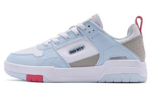 Кеды, скейтборд обувь женская низкая белый/серый/синий Qiaodan