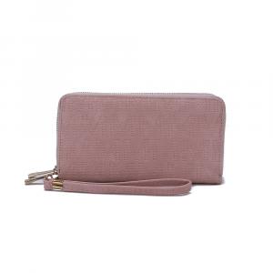 Кошелек Mkf Collection Lisbette с тиснением M Signature от Mia K MKF Collection, цвет Rose Pink