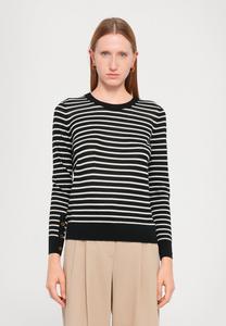 Джемпер MICHAEL Michael Kors STRIPE BUTTON SLEEVE, Black/White/Black