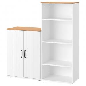 Комбинация для хранения SKRUVBY IKEA, 130x140 см, белый
