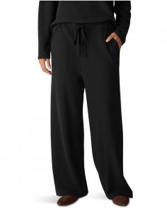 Женские широкие брюки Eileen Fisher Waffle Doubleknit, Black