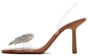 Женские прозрачные сандалии на одной брезке ZARA