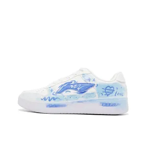Кроссовки для скейтбординга Li Ning Floating Boat, устойчивые к истиранию, легкие и дышащие, унисекс Li-Ning, синий & белый