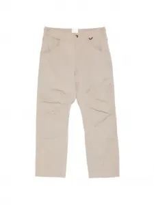 Брюки из хлопка фасона "кримп" ROA, бежевый