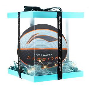 LINING Баскетбольный мяч PU Basketball Blue Black размер 7 для тренировок унисекс