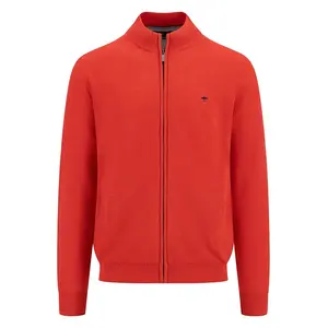 Свитер Fynch Hatton 1513223 full zip, оранжевый