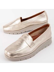 Purapiel Мокасины Meilis в золотом цвете