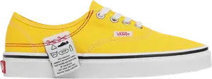 Кроссовки Vans Authentic HC DIY - Lemon Chrome, желтый