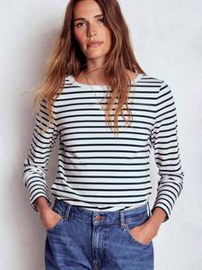 Топ в полоску Olivia Breton Boden, Ivory/Navy