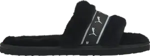 Сандалии Puma Wmns Fluff Remix Slide Black White, черный