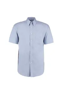 Корпоративная оксфордская рубашка с коротким рукавом Kustom Kit, синий