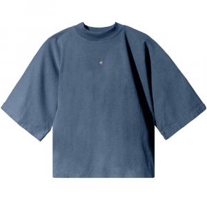 Футболка Yeezy Gap Engineered by Balenciaga Logo No Seam, темно-синий