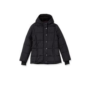 Куртка Amazon Essentials Women's Heavyweight Long-Sleeve Hooded Puffer, черный