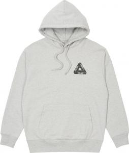 Толстовка Palace Tri-Mesh Hood 'Grey Marl', серый