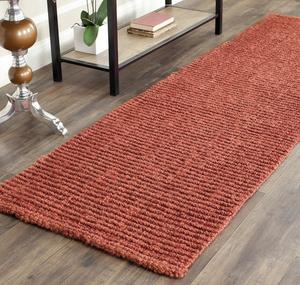 Ковер Safavieh Natural Fiber NF447 с толстым ворсом, 244х76 см, кирпичный