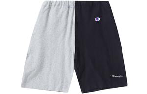 Приталенные шорты Японская версия Unisex Champion, сине-красный пэчворк