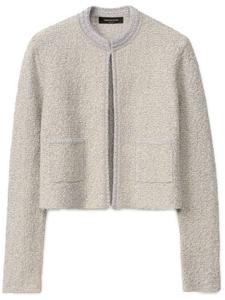 Fabiana Filippi твидовая куртка, серый