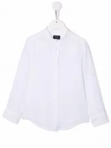 Рубашка без воротника Fay Kids, белый