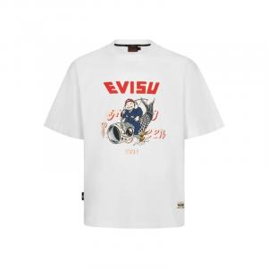 Футболка Godhead And Koinobori Print EVISU, тёмно-оранжевая