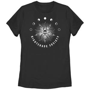 Футболка с логотипом Juniors' Wednesday Nightshade Society Licensed Character