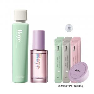 Roye Маленькая зеленая бутылочка шампунь очищение объем и пышность лечение перхоти восстановление контроль жира пот-пури