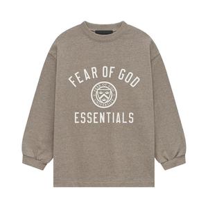 Футболка Fear of God Essentials Kids Jersey Long-Sleeve Tee, Heather Grey