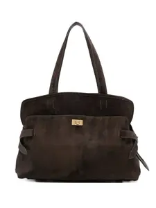 Сумка-тоут с ремешком Anya Hindmarch, коричневый