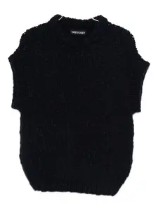 Вязаный топ с короткими рукавами Casey Casey, синий