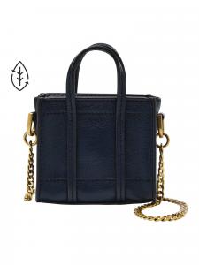 Женская кожаная сумка-тоут Fossil, синяя, SLG1570545