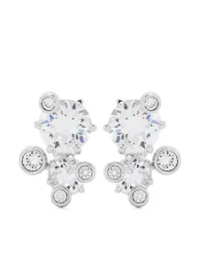 Серьги-гвоздики Constella Swarovski, серебяный